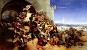 Foulques de Villaret († 1327) és a jeruzsálemi Szent János lovagok Rodosz védelme I. Oszmán szultán (1258-1324) ellen (1310-1319) 1848